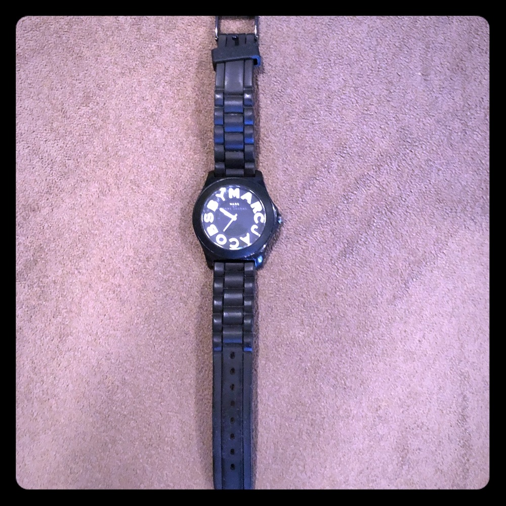Marc by Marc Jacobs Black Silicon Sport Watch
